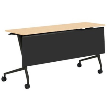 81F5AC MAS2 マルカ サイドフォールドテーブル 棚板無 樹脂幕板付 1500×450 オカムラ(岡村製作所) 07138026