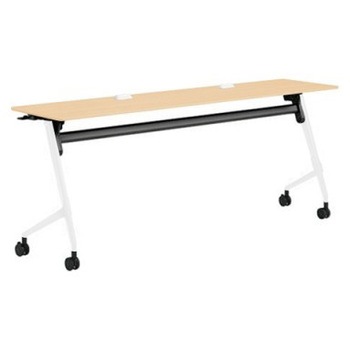 81F5EX MDA8 マルカ サイドフォールドテーブル コンセントユニット付 棚板無 樹脂幕板無 1800×450 オカムラ(岡村製作所) 07138218