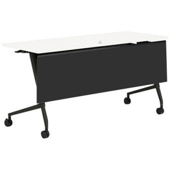 81F5ED MAS1 マルカ サイドフォールドテーブル コンセントユニット付 棚板無 樹脂幕板付 1500×600 オカムラ(岡村製作所) 07139085