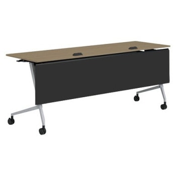 81F5EB MDA2 マルカ サイドフォールドテーブル コンセントユニット付 棚板無 樹脂幕板付 1800×600 オカムラ(岡村製作所) 07139329