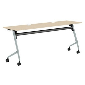 81F5EY MDA1 マルカ サイドフォールドテーブル コンセントユニット付 棚板無 樹脂幕板無 1800×600 オカムラ(岡村製作所) 07139356
