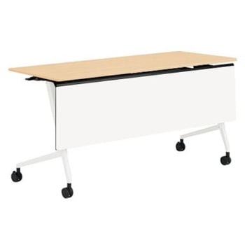 81F5AD MDA8 マルカ サイドフォールドテーブル 棚板無 樹脂幕板付 1500×600 オカムラ(岡村製作所) 07139618