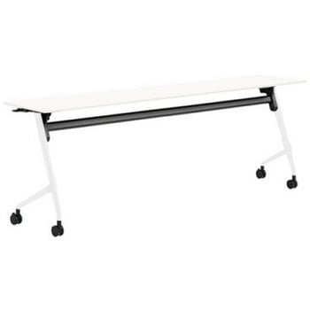 81F5AN MDA7 マルカ サイドフォールドテーブル 棚板無 樹脂幕板無 2100×450 オカムラ(岡村製作所) 07142987