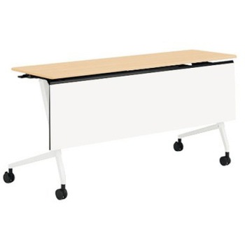 81F5AC MDA8 マルカ サイドフォールドテーブル 棚板無 樹脂幕板付 1500×450 オカムラ(岡村製作所) 07143206