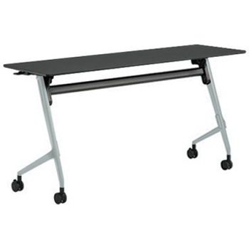 81F5AW MER8 マルカ サイドフォールドテーブル 棚板無 樹脂幕板無 1500×450 オカムラ(岡村製作所) 07143371