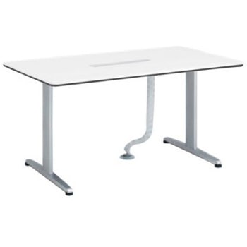 4L17WF MR96 リフティオ ハイテーブル/矩形/配付 配線口天板同色 オカムラ(岡村製作所) 07143441