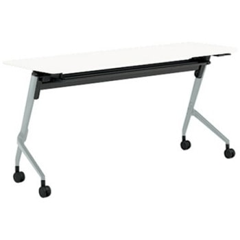 81F5BZ MP11 マルカ サイドフォールドテーブル 棚板付 樹脂幕板無 1500×600 オカムラ(岡村製作所) 07144265