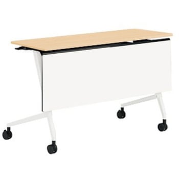 81F5AE MDA8 マルカ サイドフォールドテーブル 棚板無 樹脂幕板付 1200×450 オカムラ(岡村製作所) 07147747