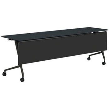 81F5EH MES8 マルカ サイドフォールドテーブル コンセントユニット付 棚板無 樹脂幕板付 2100×600 オカムラ(岡村製作所) 07149330