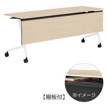 81F5YB MDB4 �}���J �T�C�h�t�H�[���h�e�[�u�� �I�t �ؖږ��t 1800�~600 �I�J����(�������쏊) �L���X�^�[�L   81F5YB MDB4 07149400