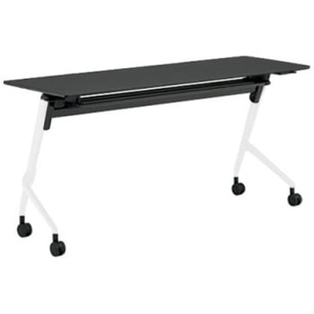 81F5BZ MET8 マルカ サイドフォールドテーブル 棚板付 樹脂幕板無 1500×600 オカムラ(岡村製作所) 07149497