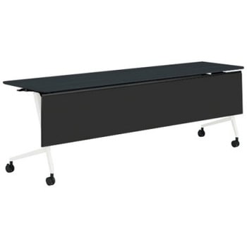 81F5AH MET8 マルカ サイドフォールドテーブル 棚板無 樹脂幕板付 2100×600 オカムラ(岡村製作所) 07149680