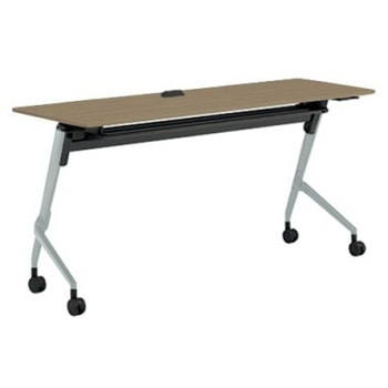 81F5FZ MDA2 マルカ サイドフォールドテーブル コンセントユニット付 棚板付 樹脂幕板無 1500×600 オカムラ(岡村製作所) 07149960