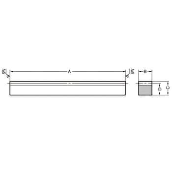 SR2-1000 SRラック 1本 小原歯車工業(KHK) 【通販サイトMonotaRO】