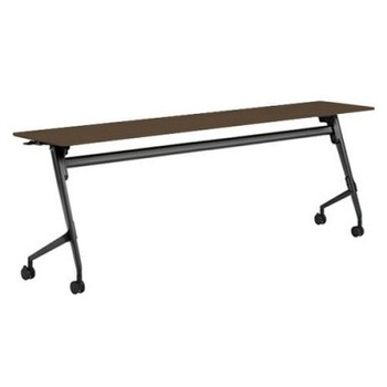 81F5AN MDA6 マルカ サイドフォールドテーブル 棚板無 樹脂幕板無 2100×450 オカムラ(岡村製作所) 07153076