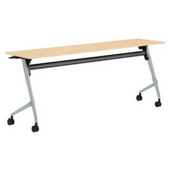 81F5AX MQ87 マルカ サイドフォールドテーブル 棚板無 樹脂幕板無 1800×450 オカムラ(岡村製作所) 07153119