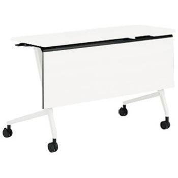 81F5AE MDA7 マルカ サイドフォールドテーブル 棚板無 樹脂幕板付 1200×450 オカムラ(岡村製作所) 07153137