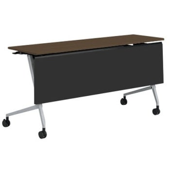 81F5AC MDA3 マルカ サイドフォールドテーブル 棚板無 樹脂幕板付 1500×450 オカムラ(岡村製作所) 07153740