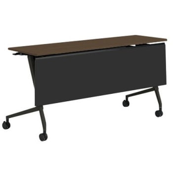 81F5AC MDA6 マルカ サイドフォールドテーブル 棚板無 樹脂幕板付 1500×450 オカムラ(岡村製作所) 07153749