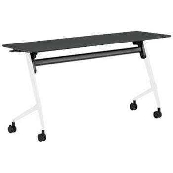 81F5AW MET8 マルカ サイドフォールドテーブル 棚板無 樹脂幕板無 1500×450 オカムラ(岡村製作所) 07153889