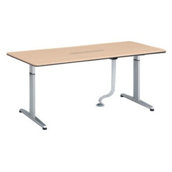 4L17WT MR97 リフティオ 昇降テーブルH/矩形/配付 配線口天板同色 オカムラ(岡村製作所) 07154029