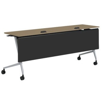 81F5EA MDA2 マルカ サイドフォールドテーブル コンセントユニット付 棚板無 樹脂幕板付 1800×450 オカムラ(岡村製作所) 07158518