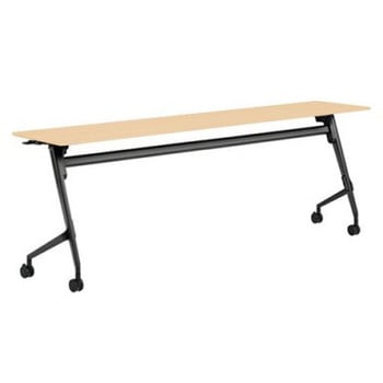 81F5AN MAS2 マルカ サイドフォールドテーブル 棚板無 樹脂幕板無 2100×450 オカムラ(岡村製作所) 07158588