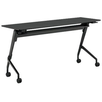 81F5BW MES8 マルカ サイドフォールドテーブル 棚板付 樹脂幕板無 1500×450 オカムラ(岡村製作所) 07158658