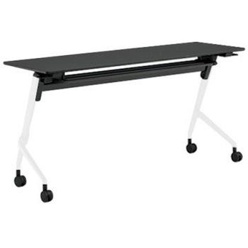 81F5BW MET8 マルカ サイドフォールドテーブル 棚板付 樹脂幕板無 1500×450 オカムラ(岡村製作所) 07158667