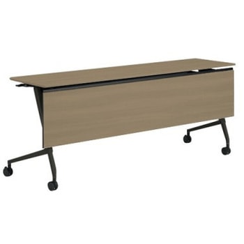 81F5ZA MDA5 マルカ サイドフォールドテーブル 棚板無 木目幕板付 1800×450 オカムラ(岡村製作所) 07158895