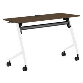 81F5ER MDB6 マルカ サイドフォールドテーブル コンセントユニット付 棚板無 樹脂幕板無 1200×450 オカムラ(岡村製作所) 07159035