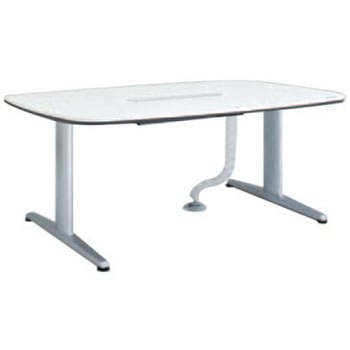 4L17YK MR96 リフティオ ローテーブル/船形/配付 配線口天板同色 オカムラ(岡村製作所) 07159175