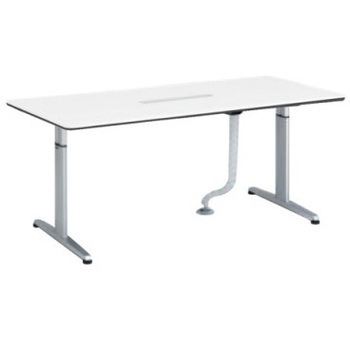 4L17WT MR96 リフティオ 昇降テーブルH/矩形/配付 配線口天板同色 オカムラ(岡村製作所) 07159218