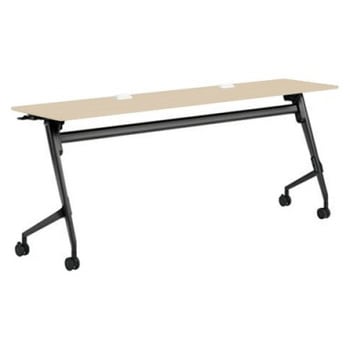 81F5EX MDA4 マルカ サイドフォールドテーブル コンセントユニット付 棚板無 樹脂幕板無 1800×450 オカムラ(岡村製作所) 07164021