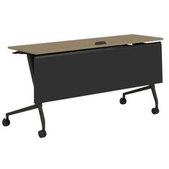 81F5EC MDA5 マルカ サイドフォールドテーブル コンセントユニット付 棚板無 樹脂幕板付 1500×450 オカムラ(岡村製作所) 07164057