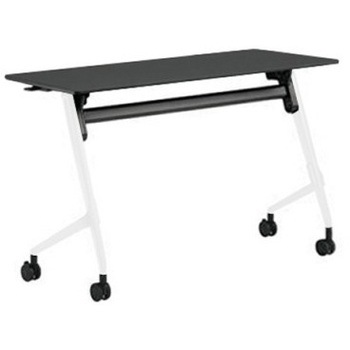 81F5AR MET8 マルカ サイドフォールドテーブル 棚板無 樹脂幕板無 1200×450 オカムラ(岡村製作所) 07164170