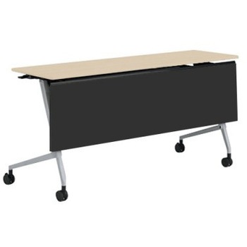 81F5AC MDA1 マルカ サイドフォールドテーブル 棚板無 樹脂幕板付 1500×450 オカムラ(岡村製作所) 07164407