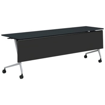 81F5AH MER8 マルカ サイドフォールドテーブル 棚板無 樹脂幕板付 2100×600 オカムラ(岡村製作所) 07165920