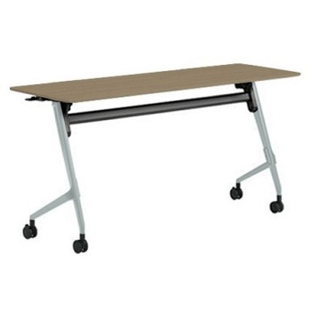 81F5AZ MDA2 マルカ サイドフォールドテーブル 棚板無 樹脂幕板無 1500×600 オカムラ(岡村製作所) 07166288