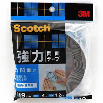 Skh 19 スコッチ 強力両面テープ 凸凹面用 Skh 1巻 スリーエム 3m 通販サイトmonotaro