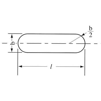 14×9×100 マシンキー 両丸キー (寸法カット品) 1本 大阪魂 【通販