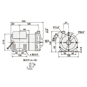 SL-10S-F マグネットドライブ・シールレスポンプ 1台 エレポン化工機