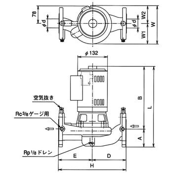 テラル ステンレス製アイラインポンプ 吐出量２５０Ｌ／ｍｉｎ 〔品番