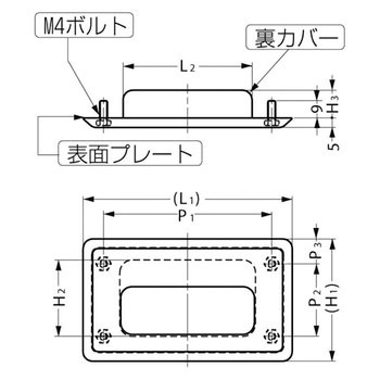 ステンレス鋼製 埋込取手 LAMP(スガツネ)