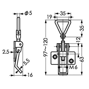ファスナー 掛代調節機能付 LAMP(スガツネ)