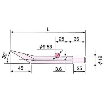 F-3-3 FCH-20F・FCH-25型用タガネ 1個 不二空機 【通販サイトMonotaRO】