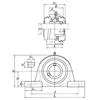 UCP215C ピロー形ユニット UCP-C形 1個 FYH (日本ピローブロック