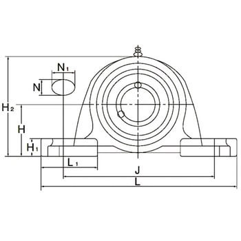 UKP212CD ピロー形ユニット UKP-CD形 1個 FYH (日本ピローブロック