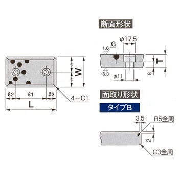 SWP-48150 #500SP ウェアプレート汎用タイプ 1個 オイレス工業 【通販