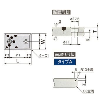 FWP-75200 #500F ウェアプレート汎用タイプ 1個 オイレス工業 【通販